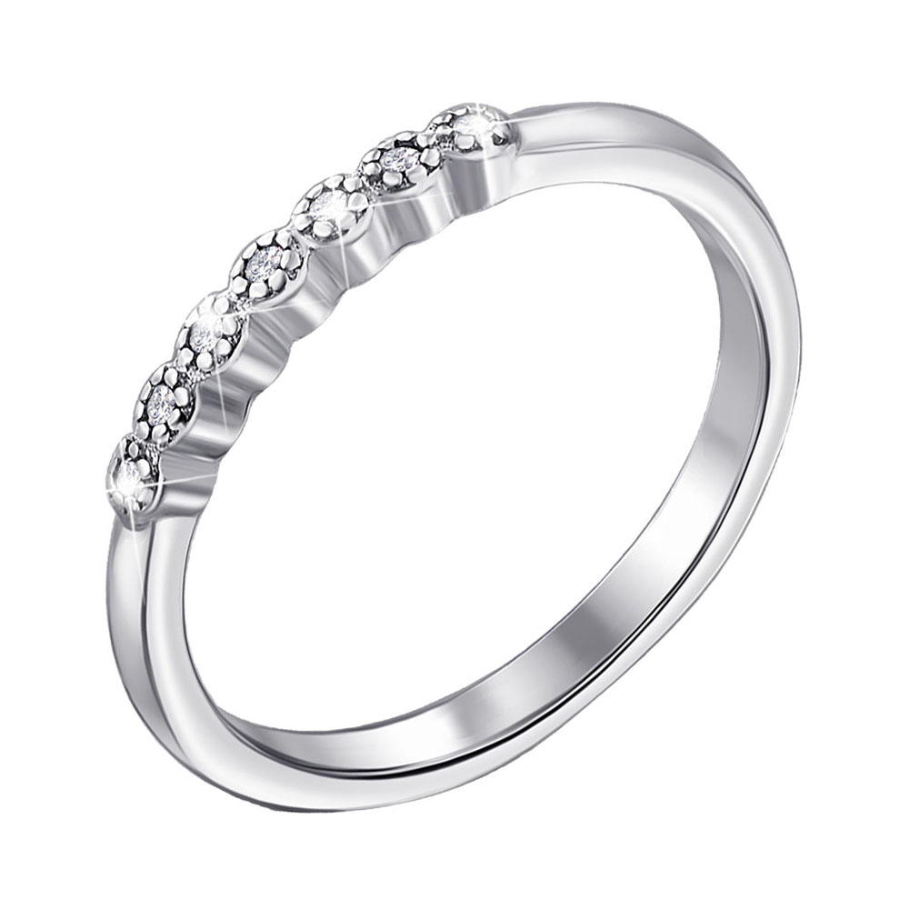 

Серебряное кольцо с фианитами 000140157 17 размера