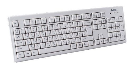 

Клавиатура проводная A4Tech KM-720 USB White