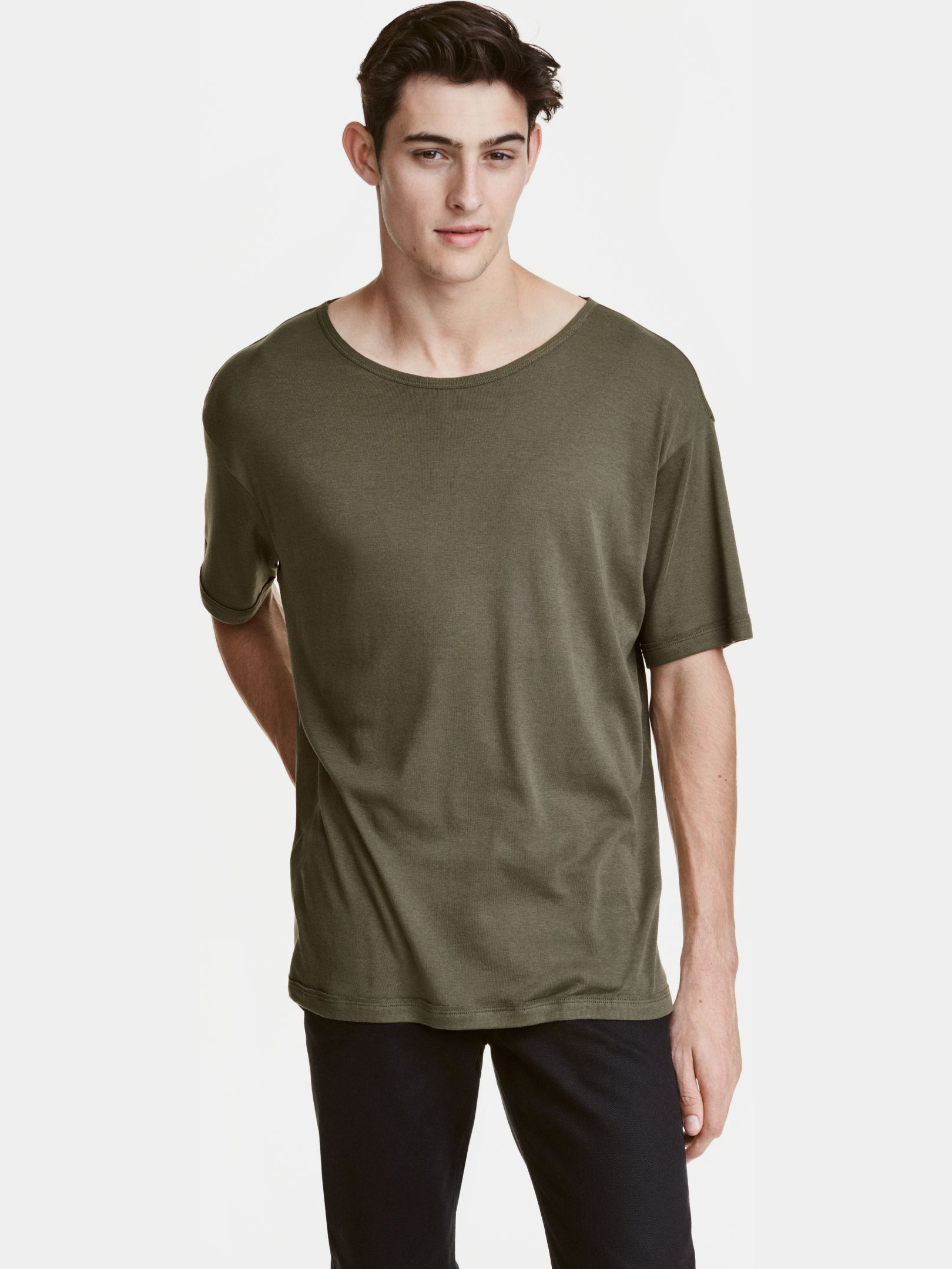 

Футболка H&M 3hm01120164 S Хаки