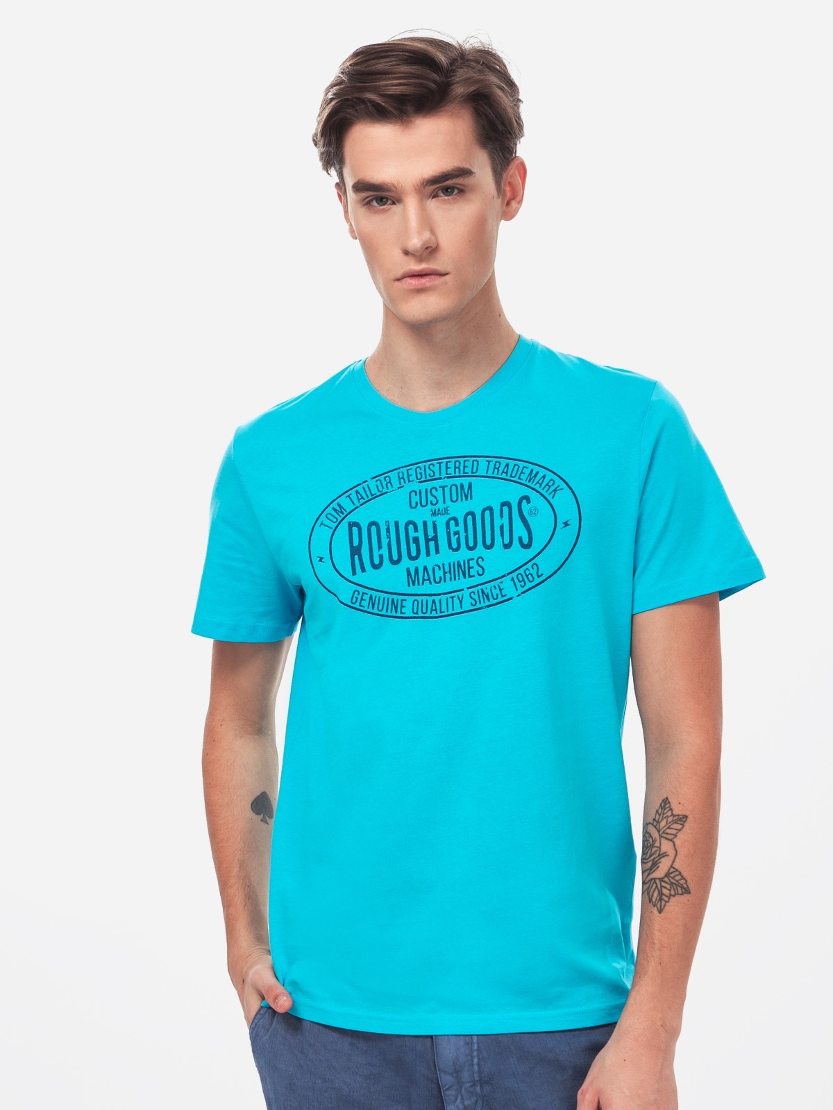 

Футболка Tom Tailor tom01120058 S Голубая