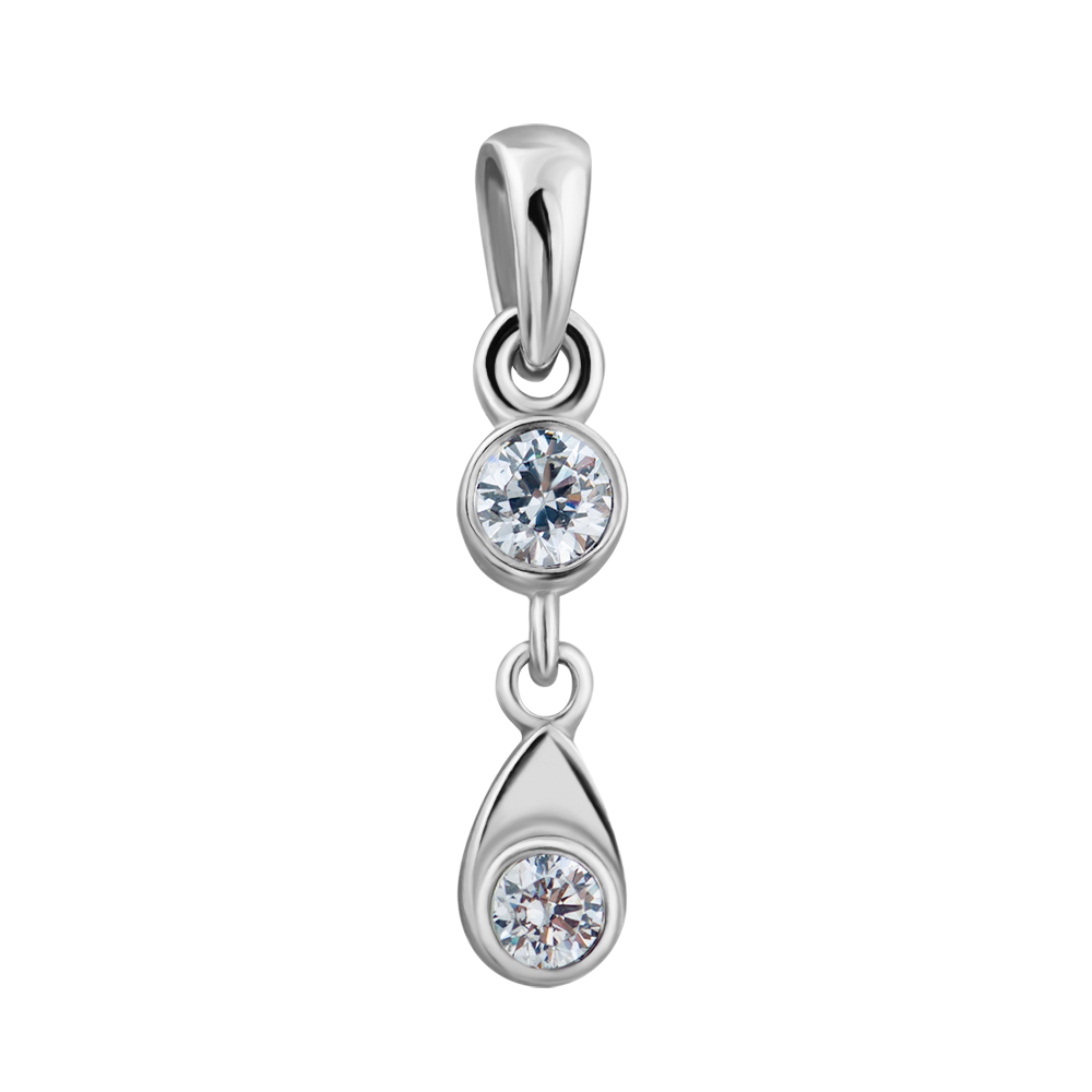 

Серебряный кулон с кристаллами Swarovski 000132677