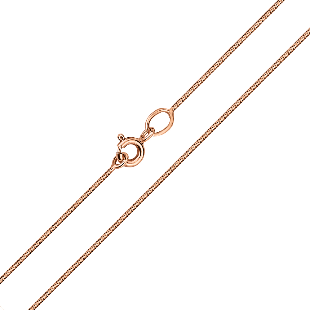 

Цепочка из красного золота в плетении снейк 000134536 60 размера