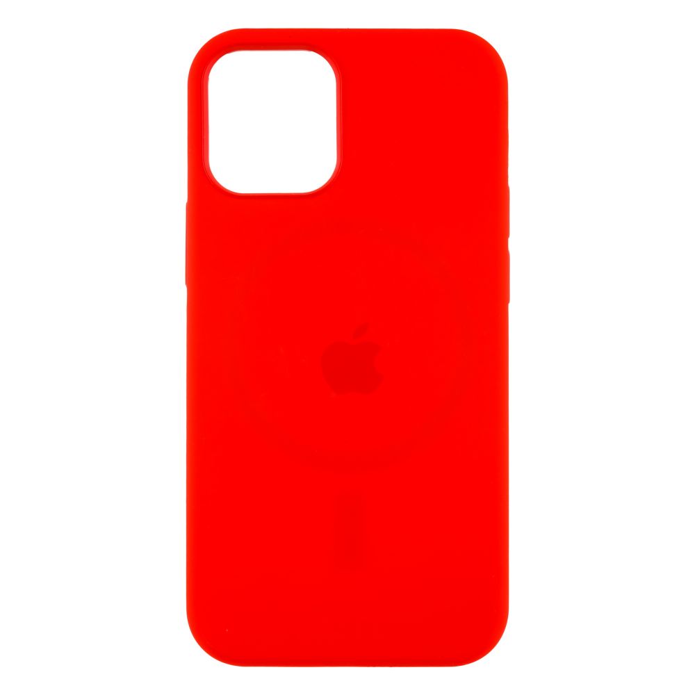 

Чехол-накладка MagSafe Silicone Case Full Size для Apple Iphone 12 Mini Red