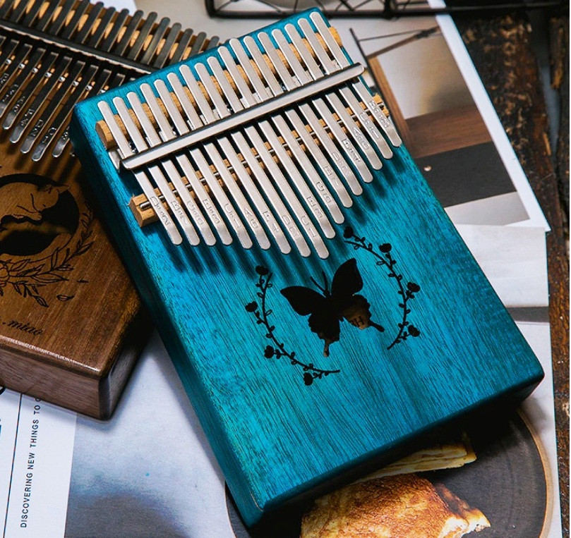 

Музыкальный инструмент Калимба 17 key Kalimba Blue Butterfly