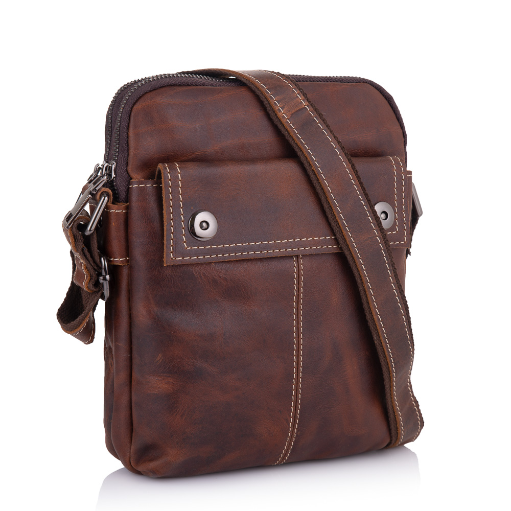 

Сумка кожаная мужская Buffalo Bags 19х24,5х3 см Коричневый