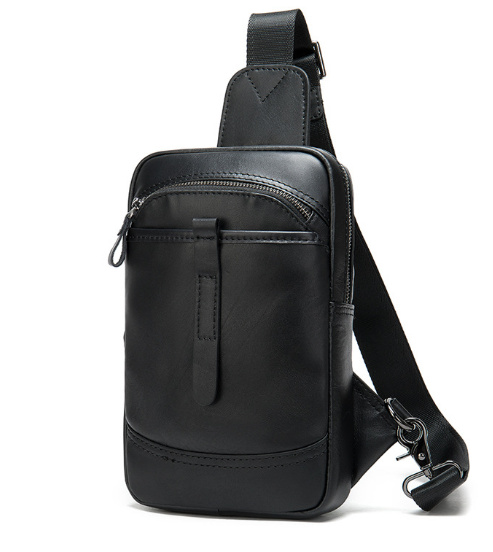 

Кожаная сумка мужская Buffalo Bags 15х25х5 см Черный
