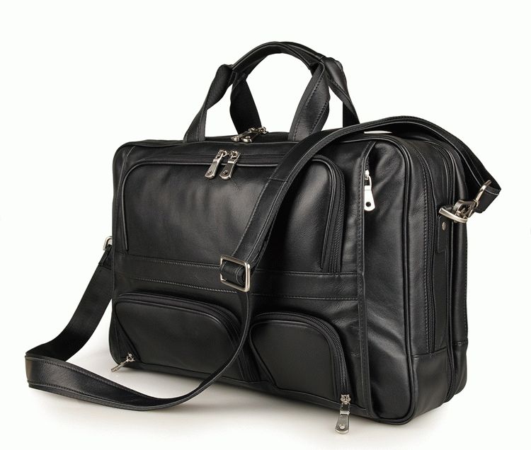 

Сумка кожаная мужская Buffalo Bags 44,5х31х14 см Черный