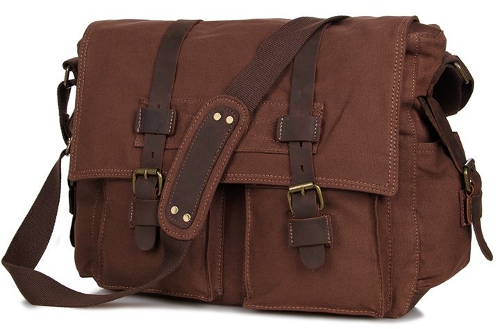 

Кожаная сумка мужская Vintage 35х28х12 см Коричневый