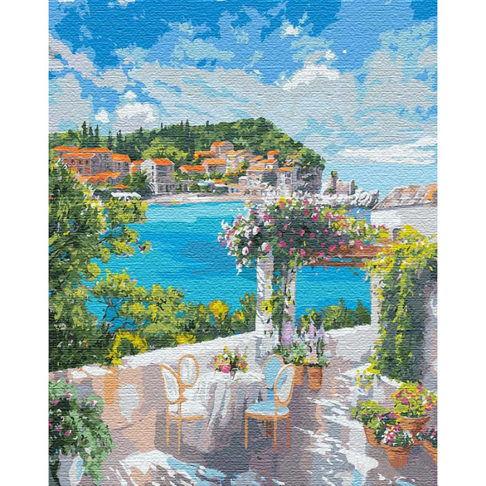 

Картина по номерам. Идейка "Завтрак у моря (big)" 50x65см (KHO12834)