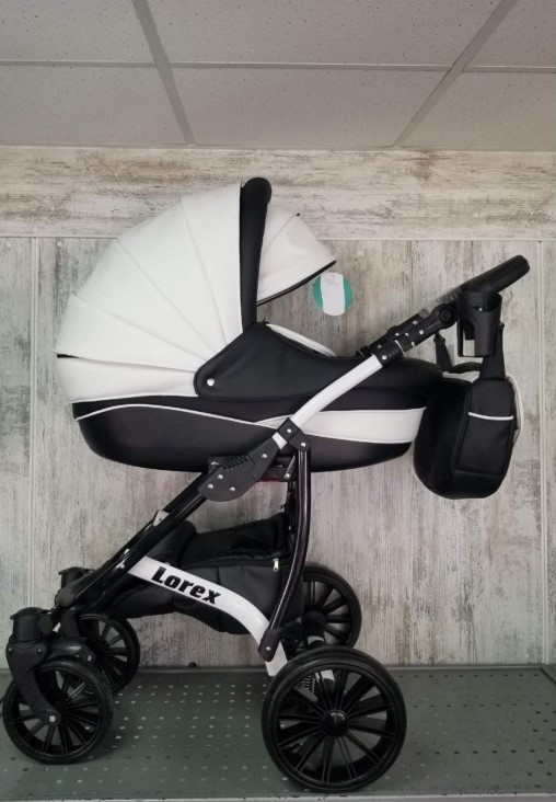 

Детская коляска 2в1 Baby Pram Lorex White/Black