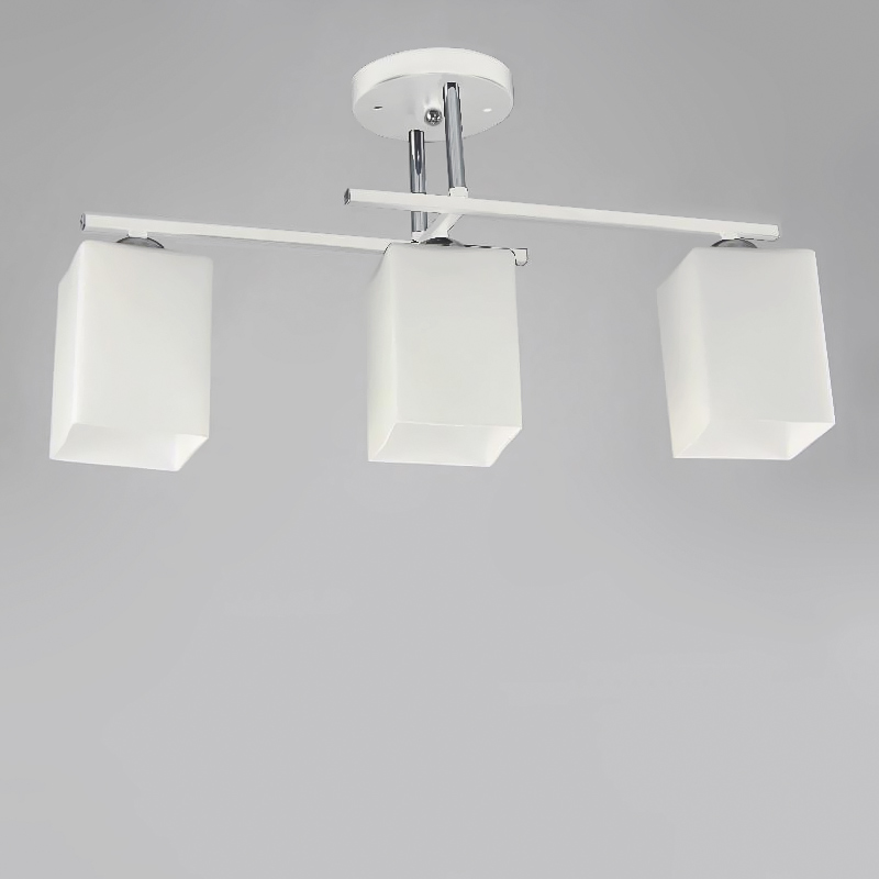 

Люстра стельова Light House NM-15321/3 CR+WT+WT біла