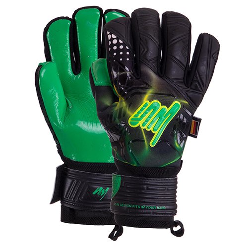 

Перчатки вратарские Soccermax GK-010 FDSO 9 Черно-желто-салатовый (57508106)