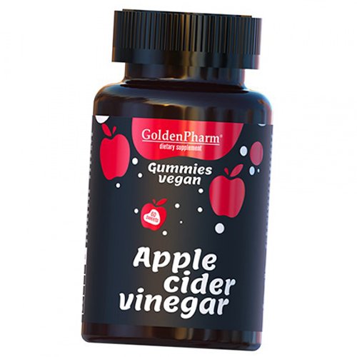 

Яблочный уксус, Apple Cider Vinegar, Golden Pharm 60таб (72519003)