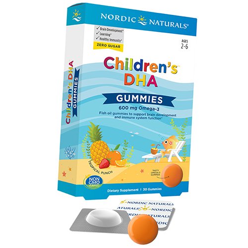 

Рыбий жир для детей, Children’s DHA Gummies, Nordic Naturals 30таб Фруктовый пунш (67352048)