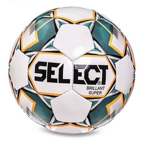 

Мяч футбольный Select ST Brillant Super NFHS FB-2977 FDSO №5 Бело-зеленый (57508134)