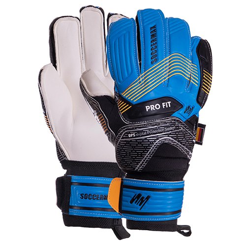 

Перчатки вратарские Soccermax GK-023 FDSO 9 Сине-черный (57508115)