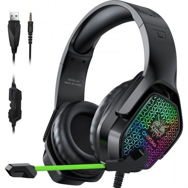 

Игровая гарнитура Onikuma X3 Gaming с LED подсветкой