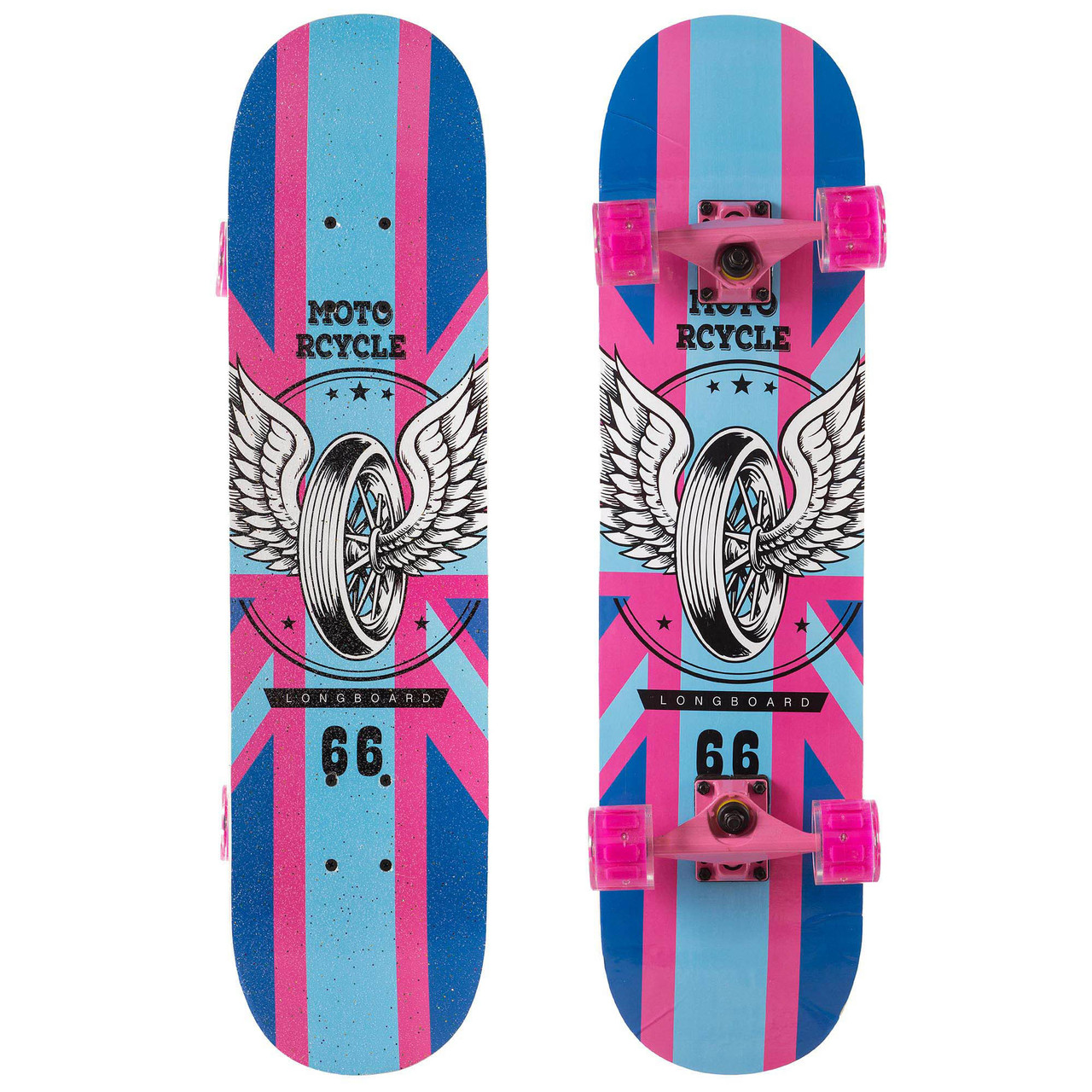 

Скейтборд Skateboard Moto Rcycle Sprinter SK-1248-6 Pink-Blue