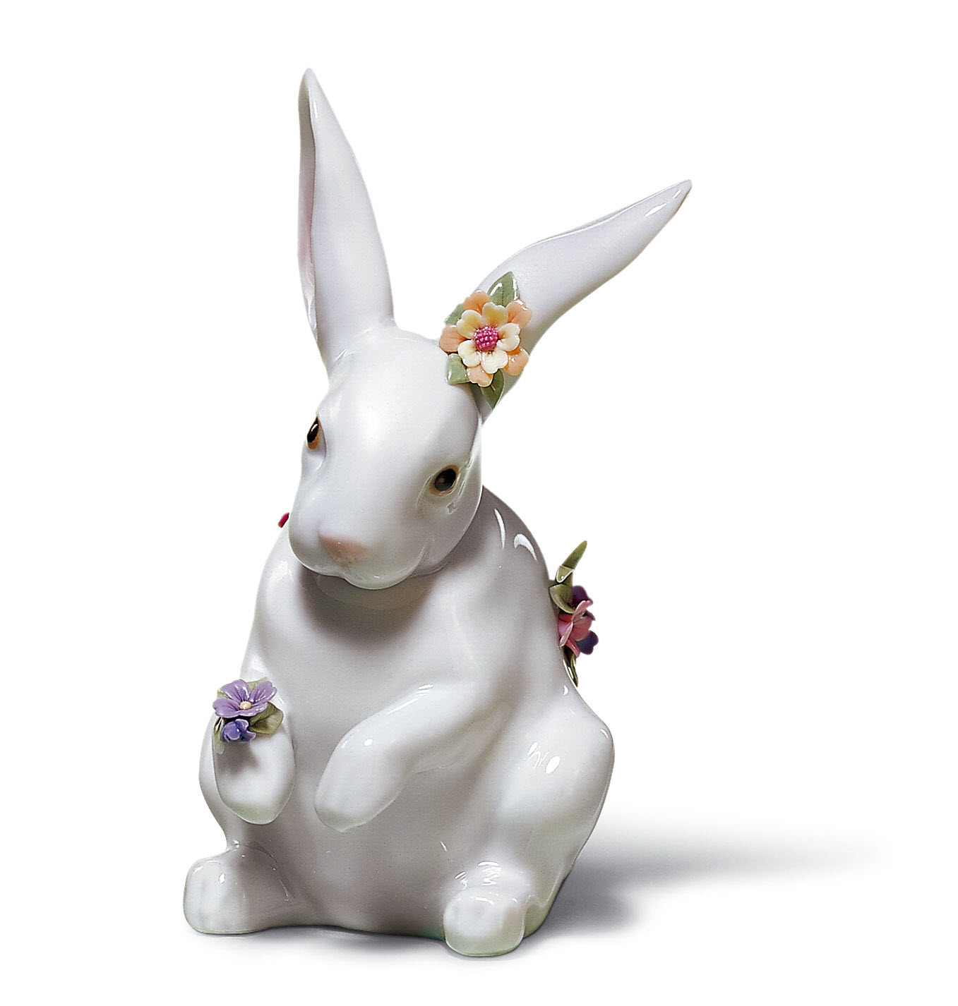 

Статуэтка Сидящий кролик с цветами Lladro 01006100