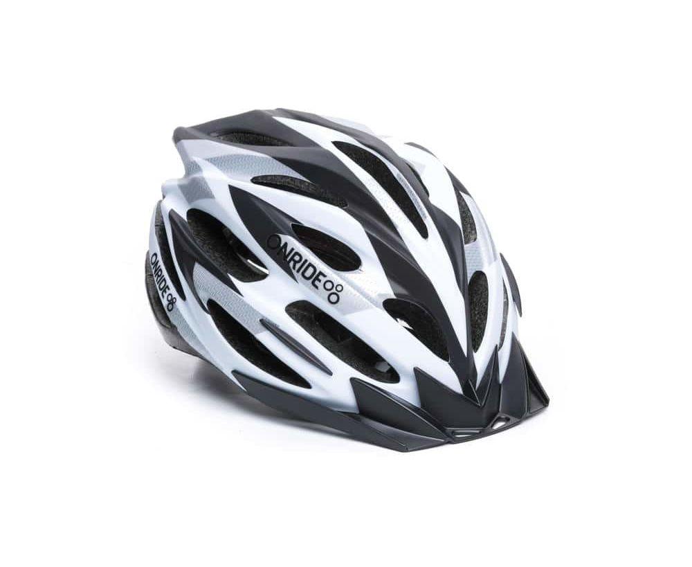 

Шолом OnRide Grip глянцевий білий/чорний/сірий L (58-61 см)