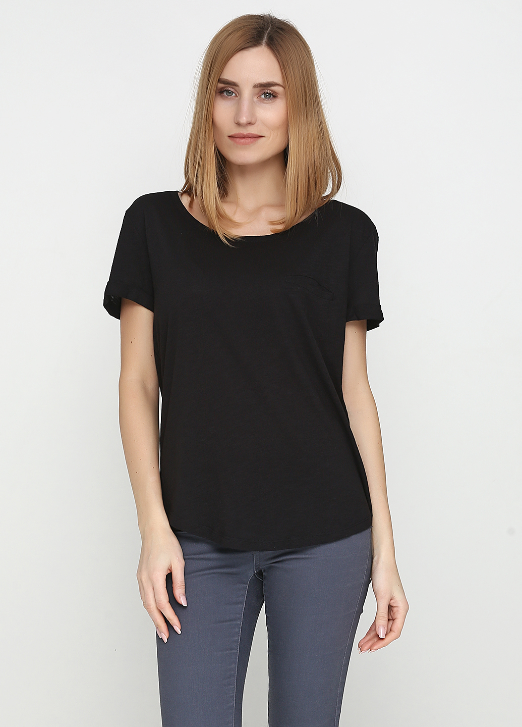 

Футболка H&M  Черный 0554598_карм_03, Футболка H&M S Черный 0554598_карм_03
