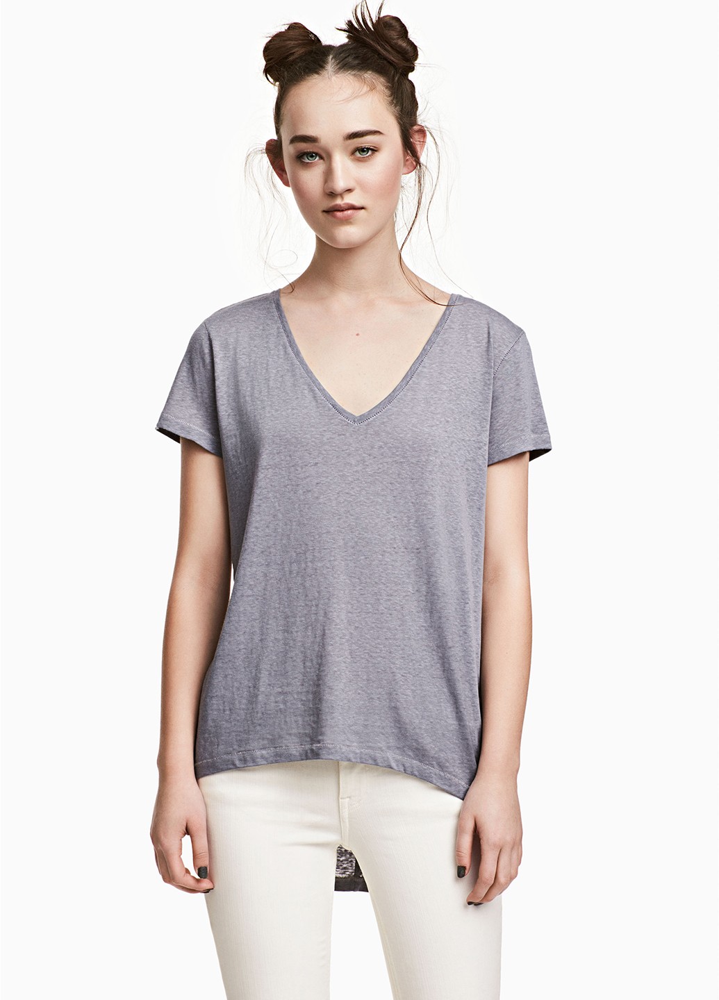 

Футболка H&M  Серый 0485973_02, Футболка H&M S Серый 0485973_02