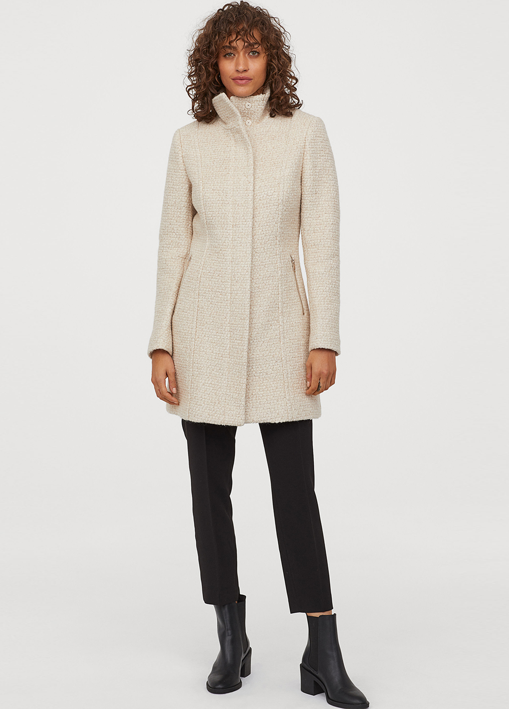 

Пальто H&M 36 Светло-бежевый 0661794_01