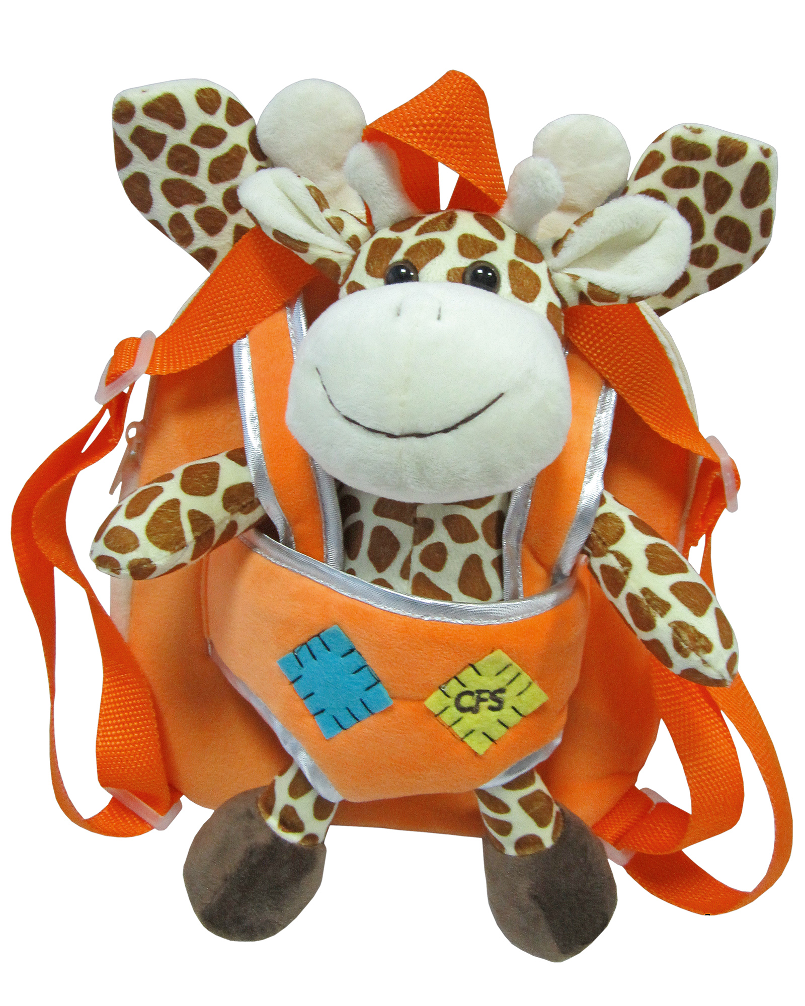 

Рюкзак дошкольный Cool For School Giraffe 25х18х15 см 6-15 л оранжевый (CF86007)