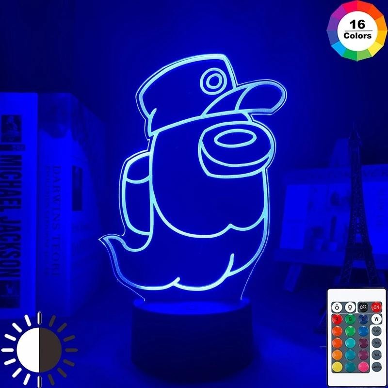 

Настольный светильник-ночник Амонг Ас Among Us 3D Lamp 16 Цветов USB (5053)