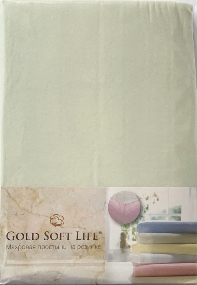 

Простынь трикотажная на резинке Gold Soft Life Terry Fitted Sheet 90х200 ментоловая (ts-02017)