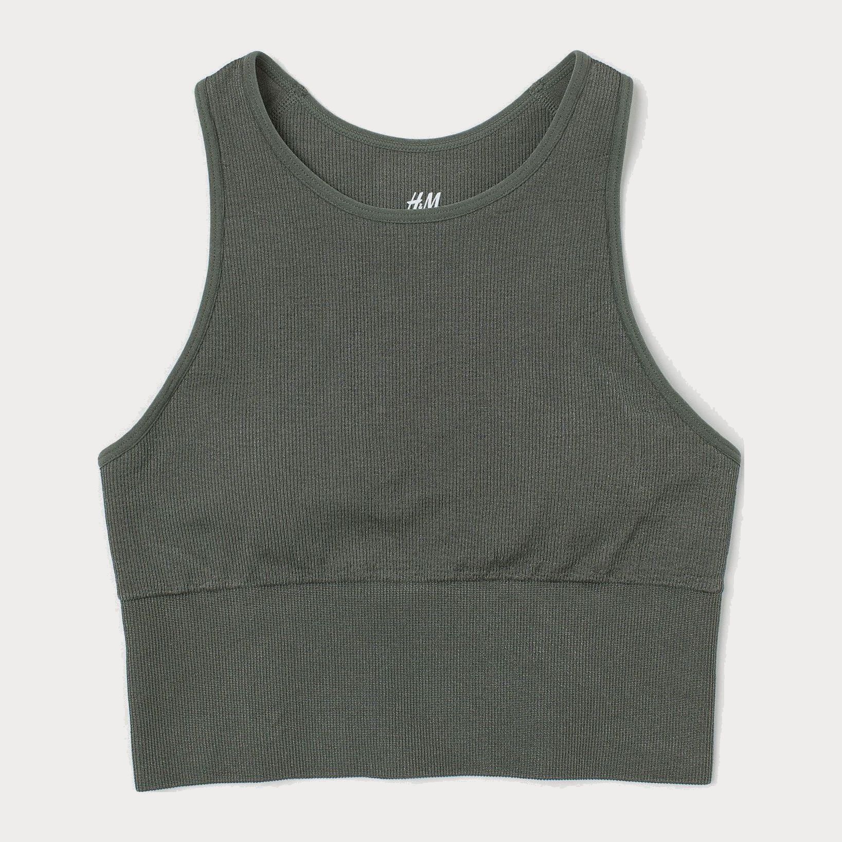 

Спортивный топ H&M 8540431-ACXO S Темно-зеленый
