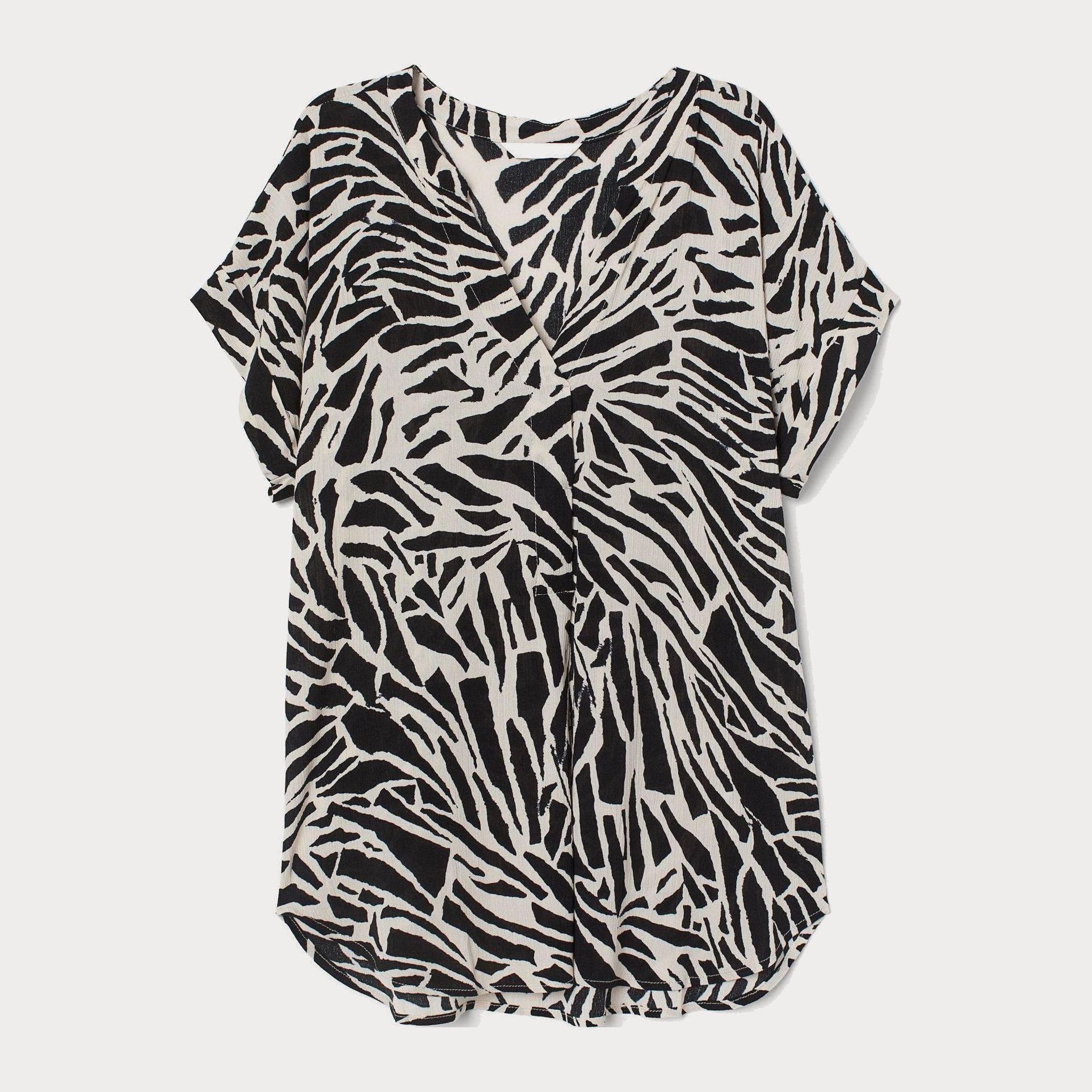

Блузка H&M 8502411-ABQF M Молочная с черным