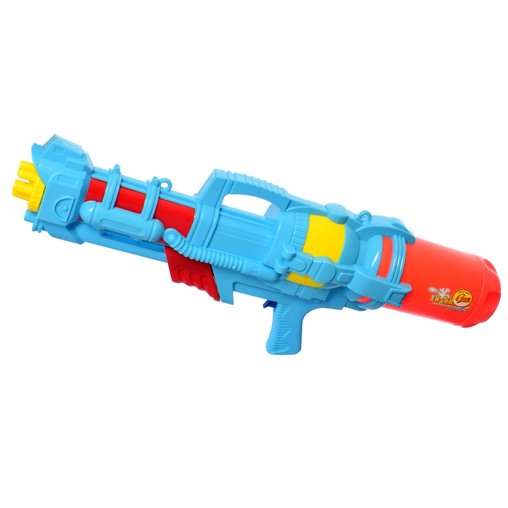 

Водяной Пистолет помповый огромный для детей Metr+, Водный бластер Water Gun, 66 см, оранжево-голубой