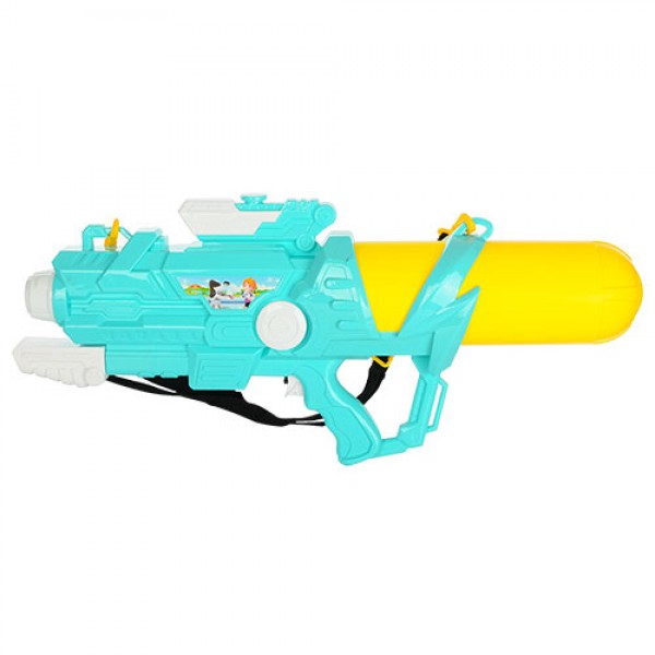 

Водяной Пистолет помповый огромный для детей Metr+, Водный бластер Water Gun, 65 см, жёлто-бирюзовый