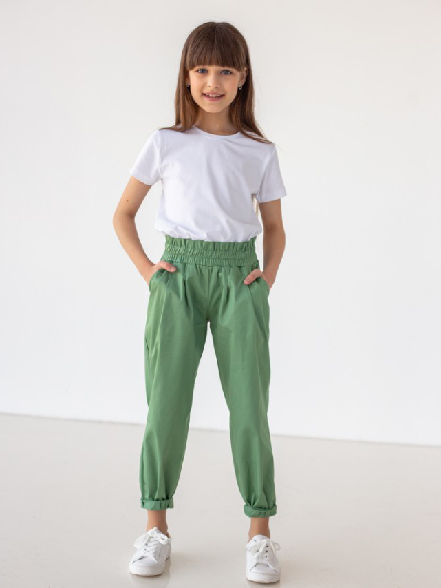 

Брюки Tair kids Школьная коллекция БР-78410 122 см Зеленые (48221312278410)