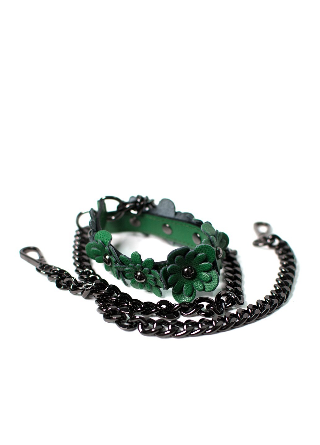 

Ремень Piumelli Chain flower green P622