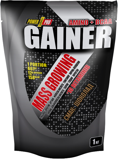 

Гейнер Power Pro Gainer 1 кг Шоколад (4820214002425)