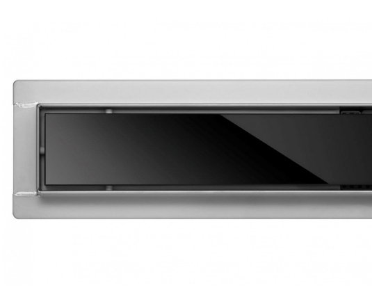 

Трап напольный FALA Black Glass 700x70 мм