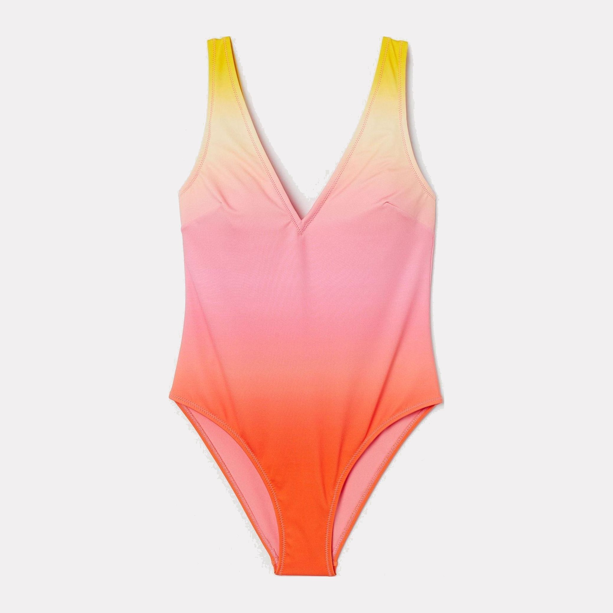 

Купальник слитный женский H&M 8323131-ABOG 42 Розовато-коралловый