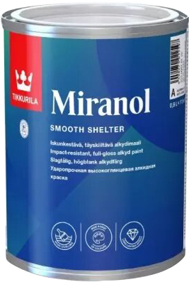 

Тиксотропная алкидная эмаль Tikkurila Miranol 0.9 л Белая (6408070022597)