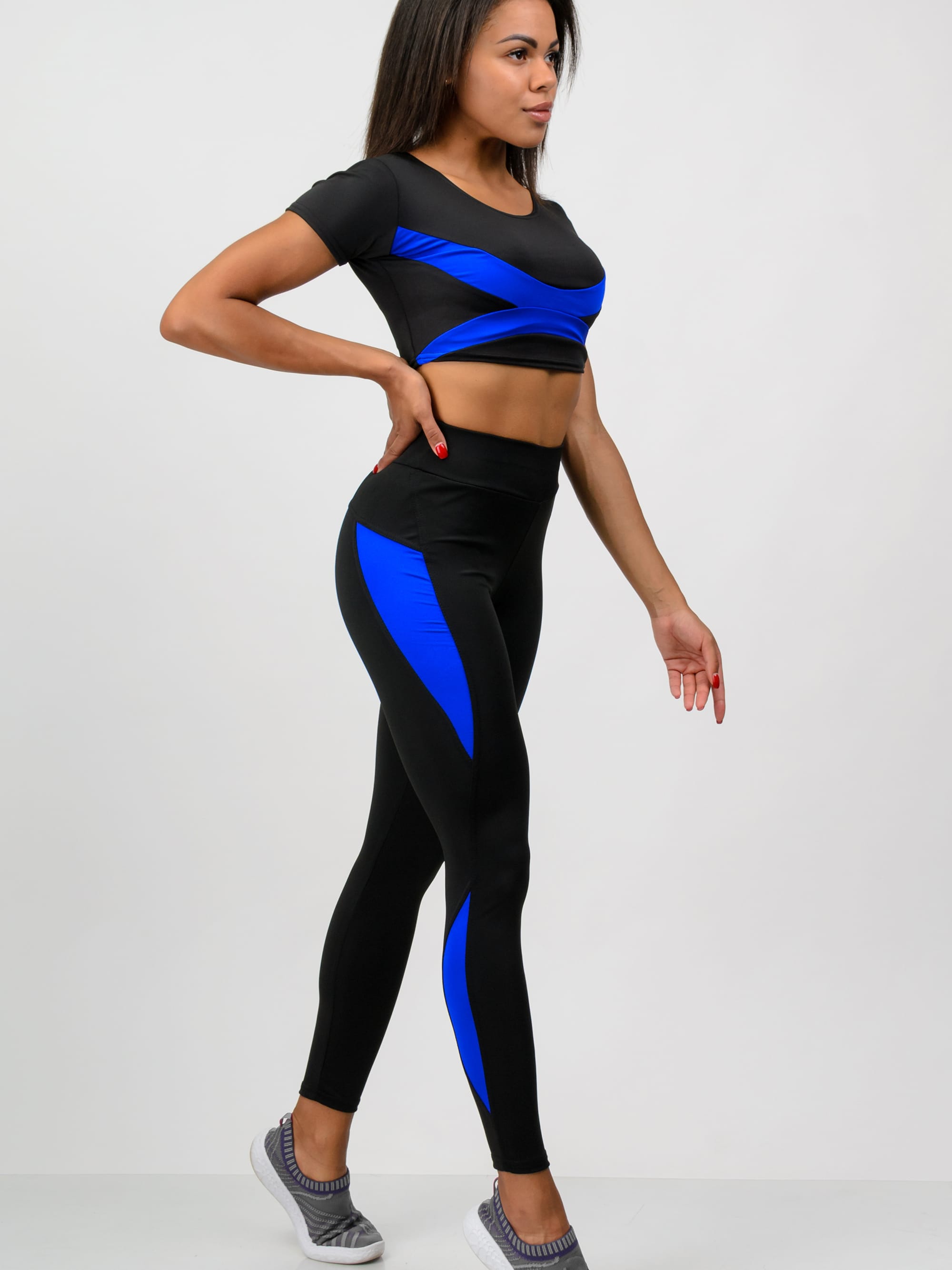 

Спортивный костюм Total Pro тп201969 XS-S Черный с электрик