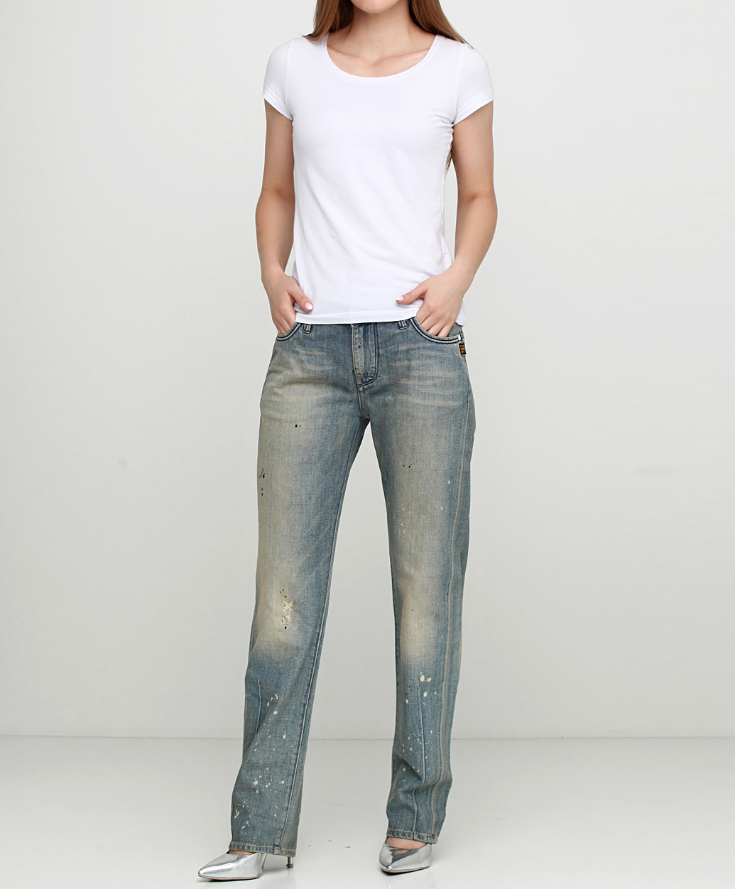 

Джинсы G-Star Raw 60421-3172-1975  голубой, Джинсы G-Star Raw 60421-3172-1975 27-32 голубой