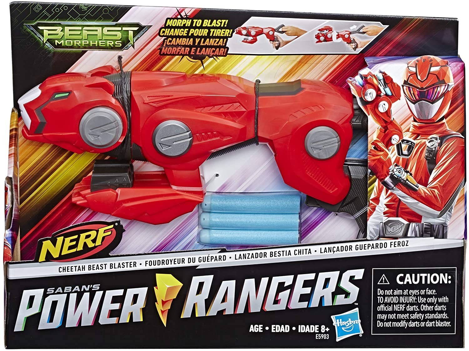 

Бластер Hasbro Power Rangers Beast Morphers Cheetah Beast Blaster Червоний рейнджер (E5903) (B07KPZCGV1)