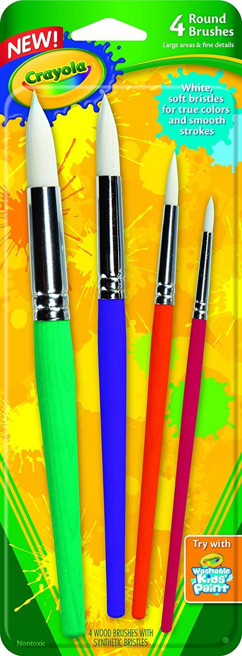 

Набір пензликів для малювання Crayola Big Paint Brushes 4 шт (05-3521) (B00J5KVWQW)