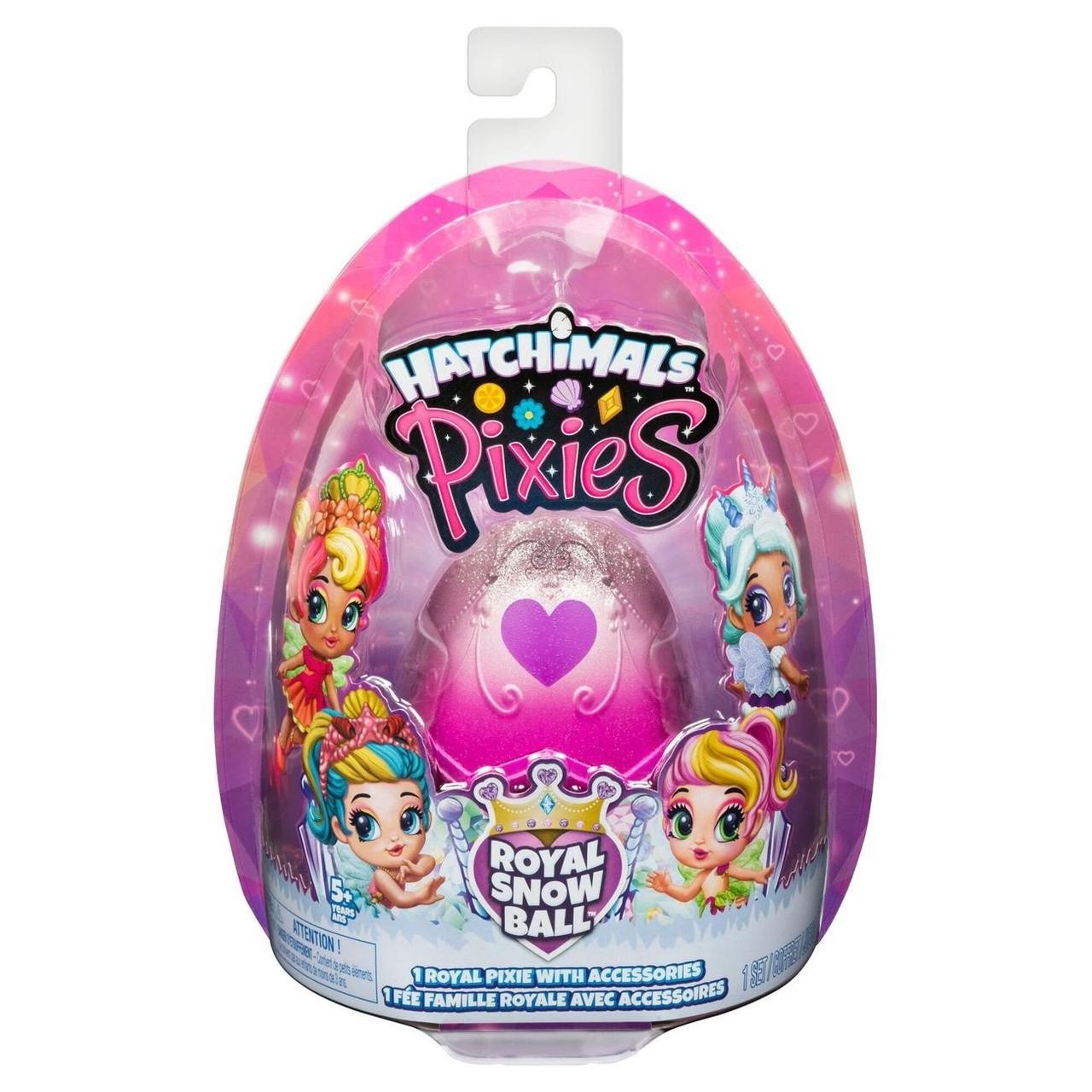 

Лялька Hatchimals Pixies Royal Snow Ball Казкова фея, Розовий (64098BE4) (778988578711)