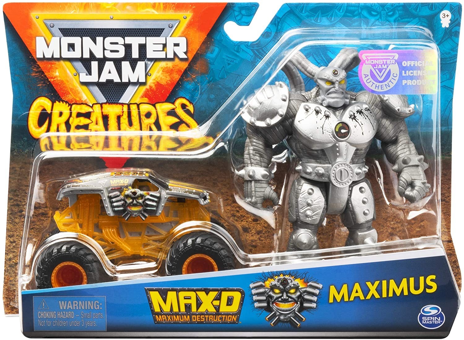 

Ігровий набір Monster Jam, Monster Truck Max-D 1:64 and 5-Inch Maximus Creatures (6056727) (B07WFHLZ5K)