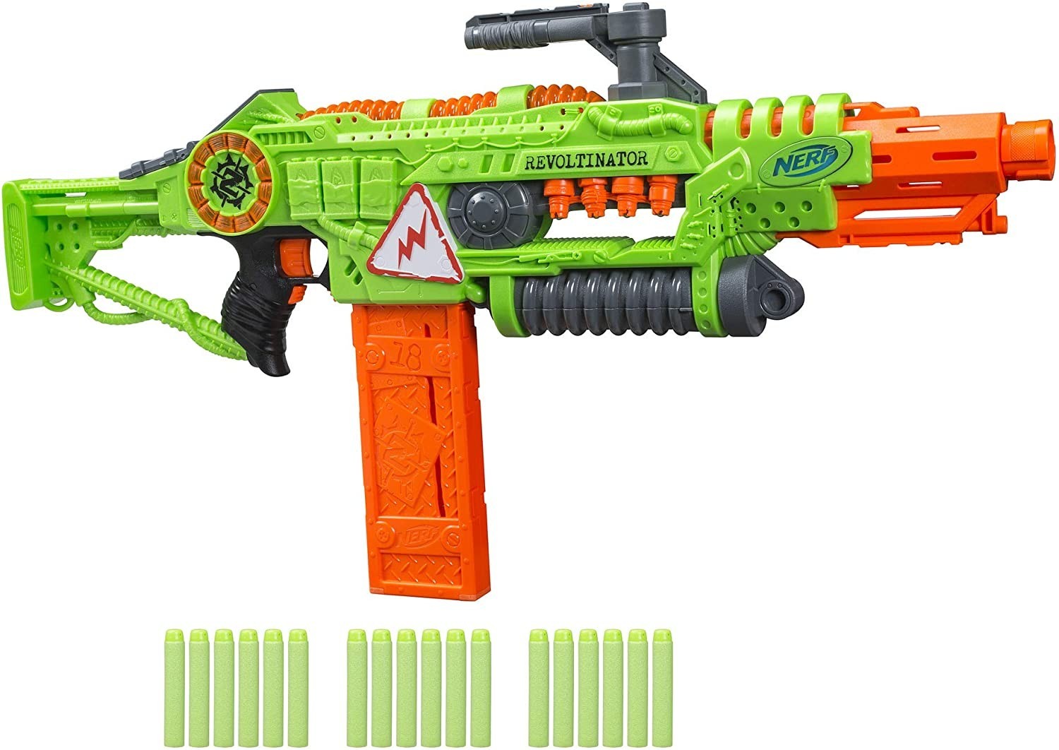 

Бластер Nerf Revoltinator Zombie Strike Blaster Револьтінатор Зомбі Страйк (E3060F07)