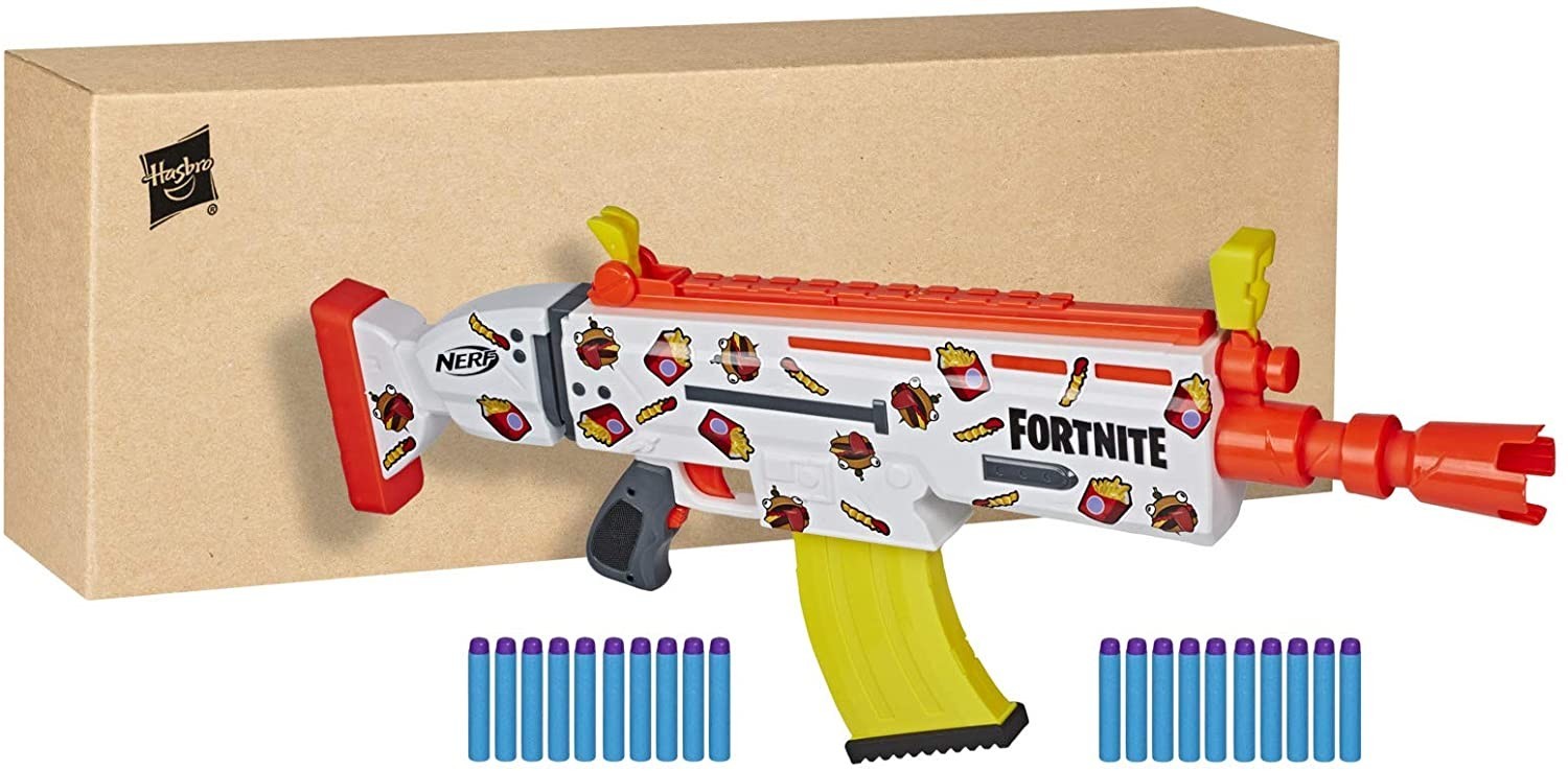 

Бластер Nerf Fortnite AR-Durrr Burger Motorized Blaster (E7512)