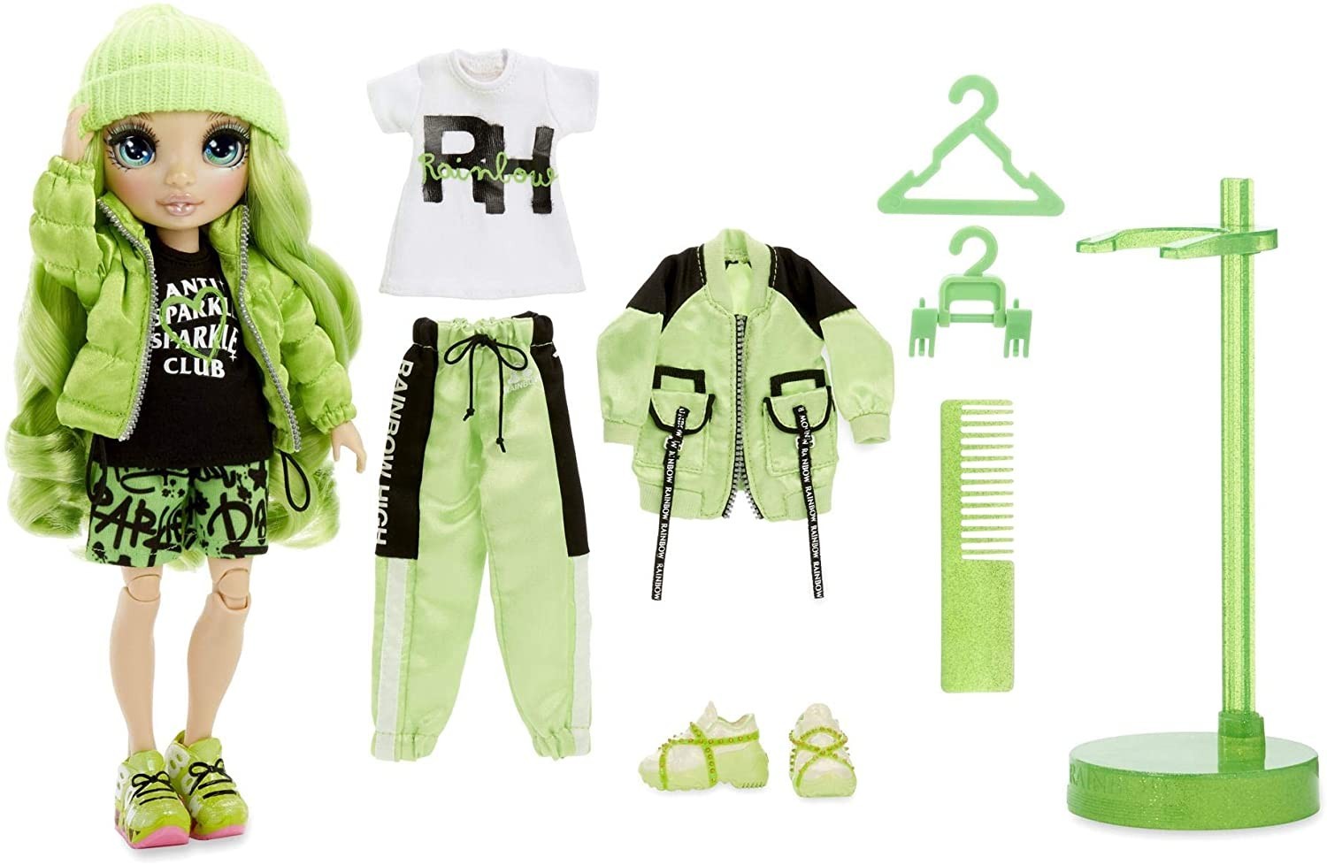 

Игровой набор с шарнирной куклой MGA Entertainment Rainbow Surprise Rainbow High Jade Hunter (569664E7C)