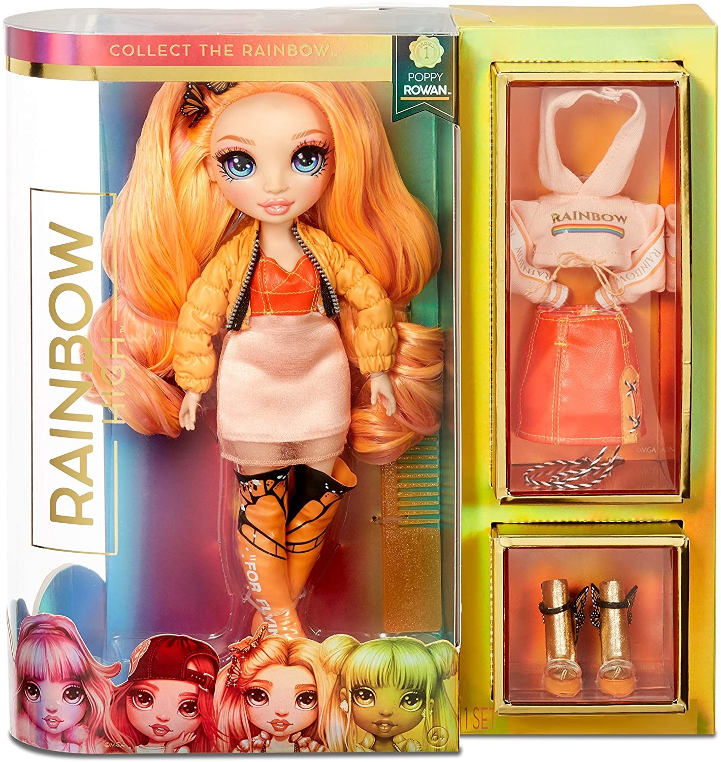 

Игровой набор с шарнирной куклой Rainbow High Poppy Rowan Поппи Роуэн с аксессуарами (569640E7C)